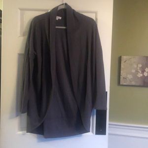 Size medium grey waffle knit cardigan